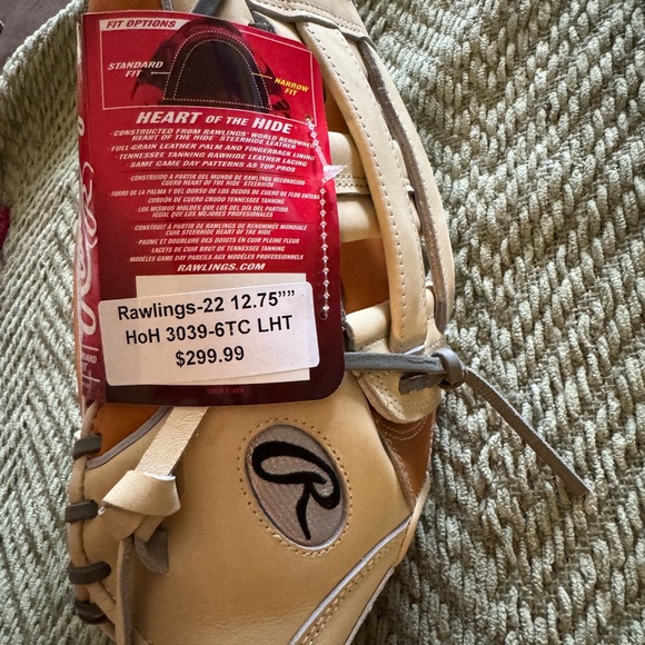 Rawlings 12 3/4 Authentic Major league Baseball Glove. Finger Shift Model - Picture 4 of 7